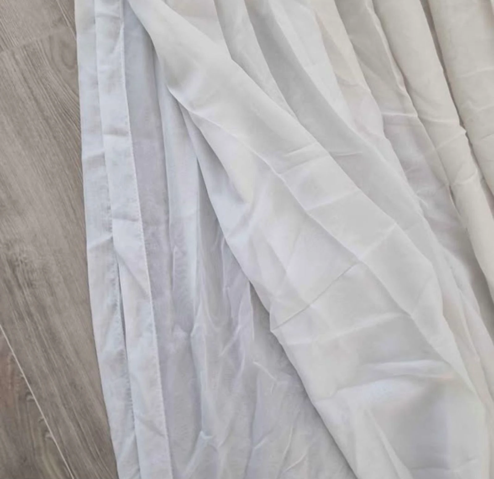 White Vitrage Curtains with Lace / Embroidery – 320 x 225 cm – photo 10